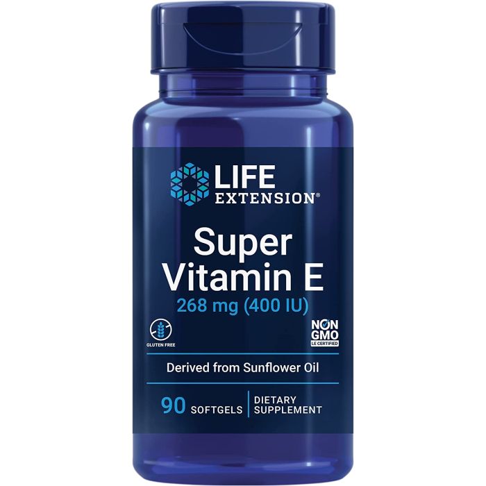Life Extension Super Vitamin E 400 IU 90 Softgels Whole Body Health - supplemynts.com
