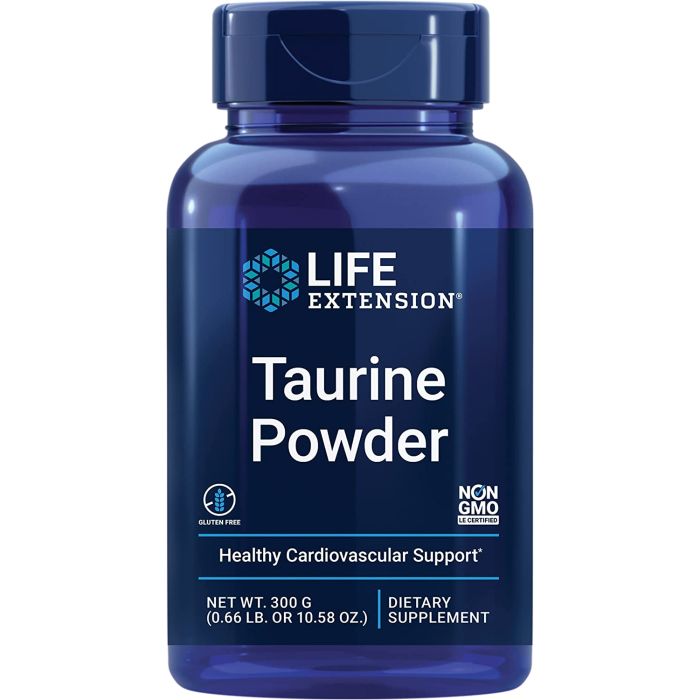 Life Extension Taurine Powder Healthy Cardiovascular Support 300G - supplemynts.com