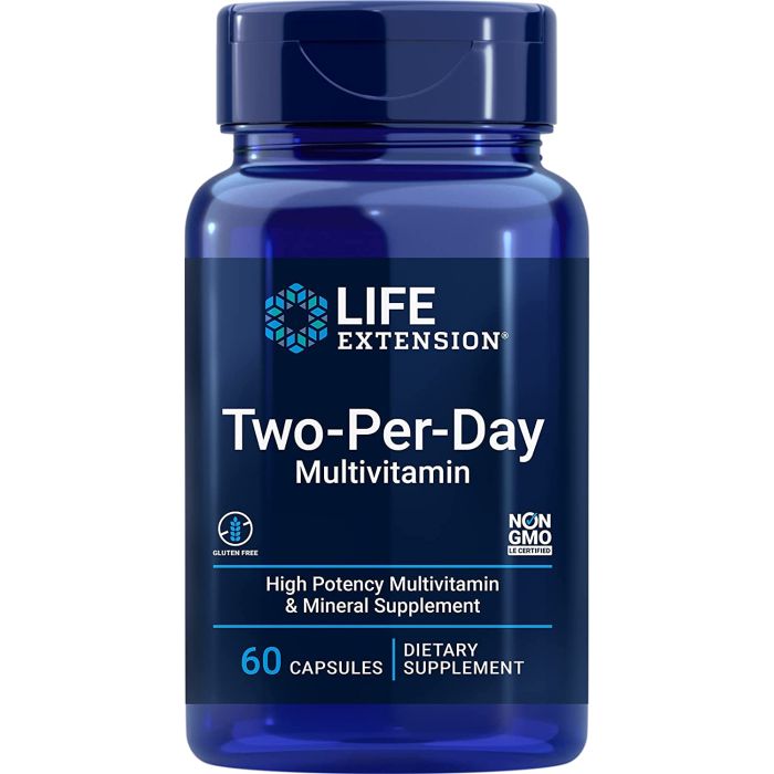 Life Extension Two-Per-Day Multivitamin Capsules Gluten Free - supplemynts.com