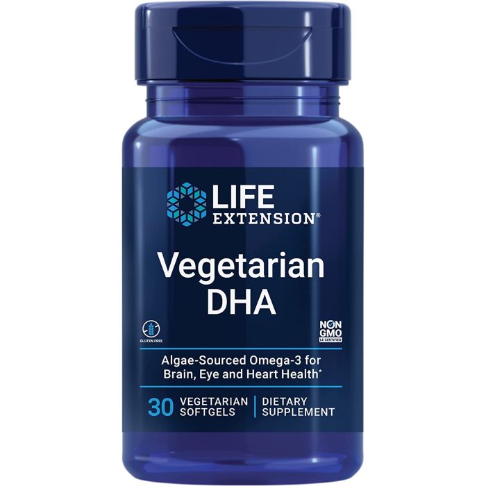 Life Extension Vegetarian DHA 30 Softgels Eye Health Support - supplemynts.com