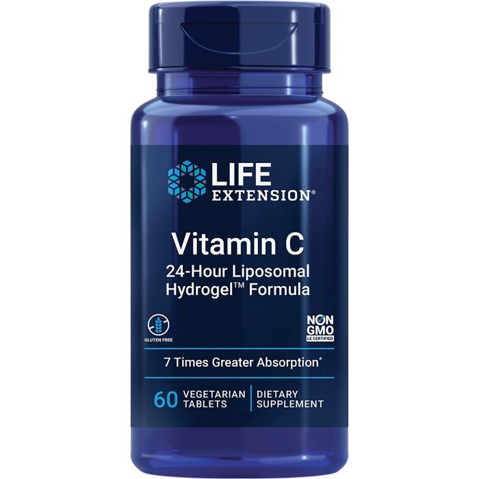 Life Extension Vitamin C 24-Hour Liposomal Hydrogel Formula 60 Vegitab - supplemynts.com