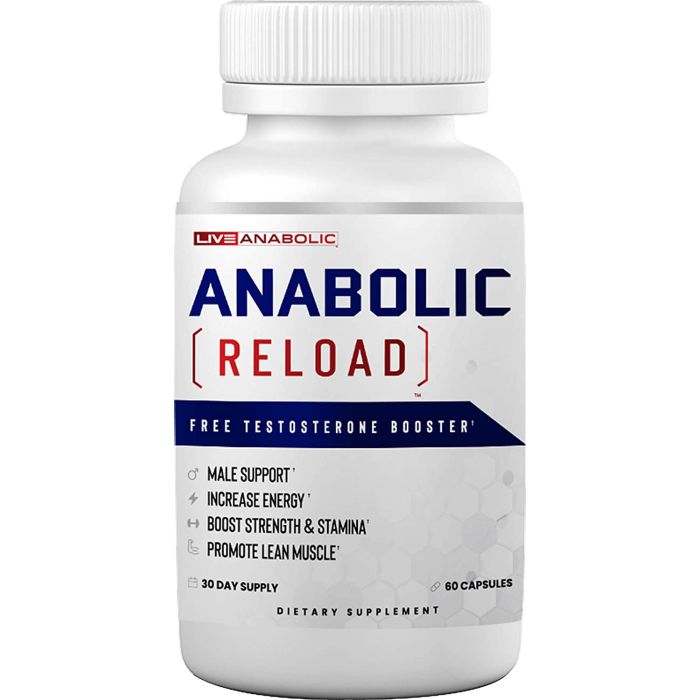 Live Anabolic Reload Testosterone Booster Supplement 60 Caps - supplemynts.com