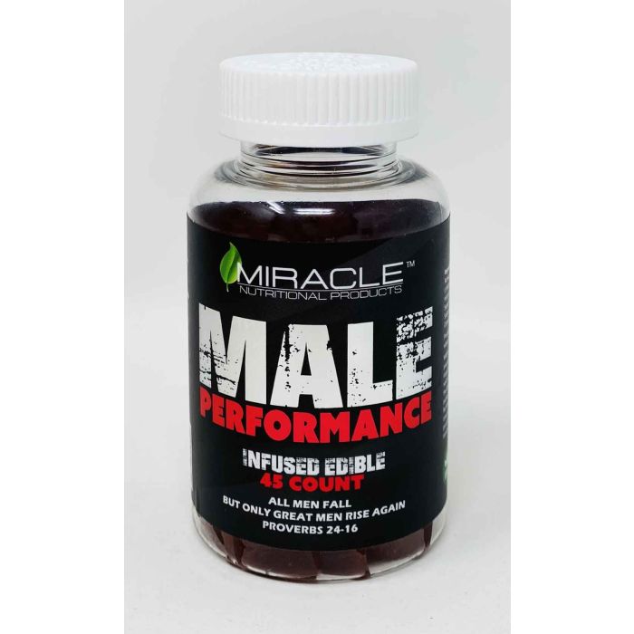Miracle Gummy Male Performance Infused Edible 45 Count Bottle - supplemynts.com