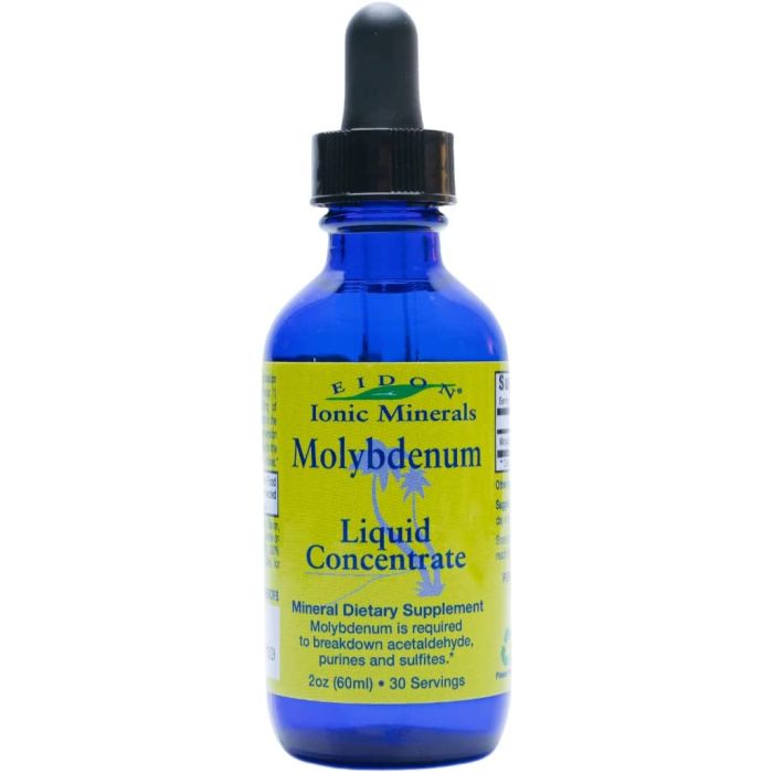 Molybdenum Liquid Concentrate 2 Oz  Eidon Ionic Minerals Vegan - supplemynts.com