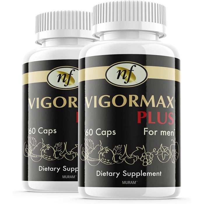 Muram Vigormax Plus Male Sexual Enhancer Supplement 2 Pack 120 Caps - supplemynts.com