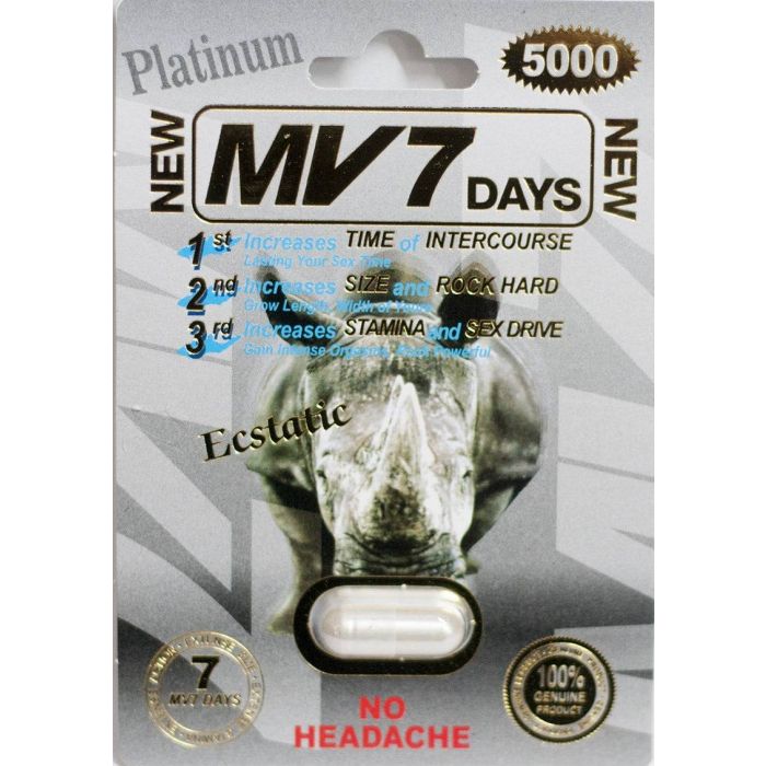 Mv 7 Days Platinum 5000mg Male Sexual Enhancement Pill - supplemynts.com