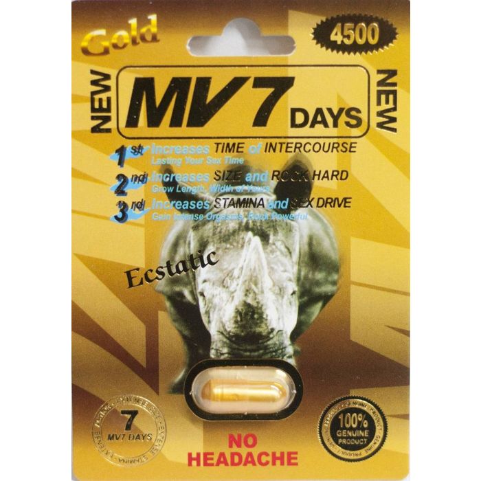 Mv 7 Days Gold 4500mg Male Sexual Performance Pill - supplemynts.com