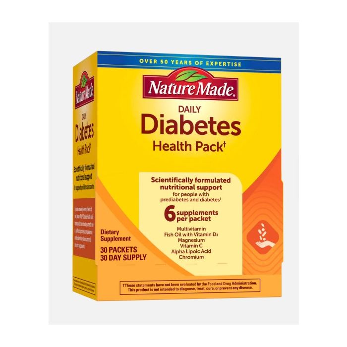Nature Made Diabetes Health Pack 30 Packets Daily Nutritional Support - supplemynts.com