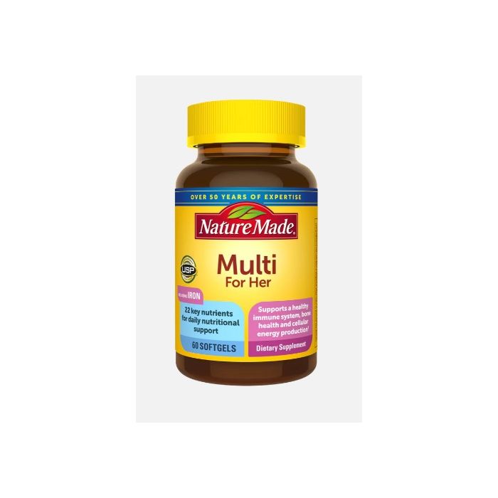 Nature Made Multivitamin For Her 60 Softgels Daily Nutritional Support - supplemynts.com