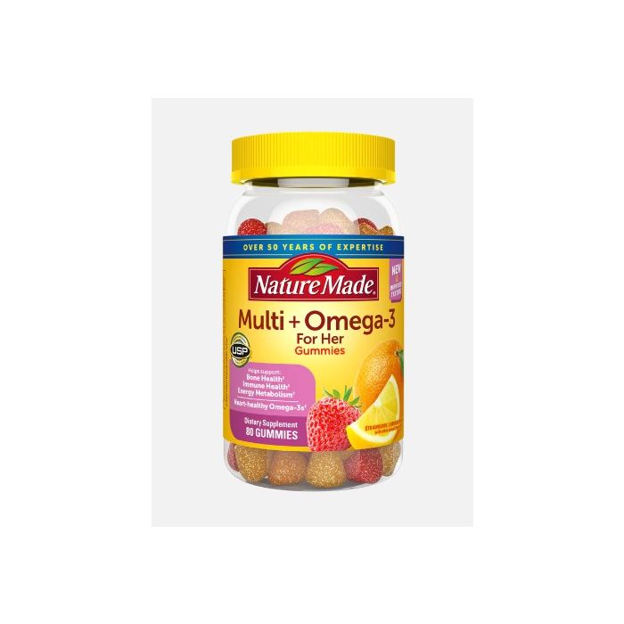 Nature Made Multivitamin For Her Omega 3 Fruit Flavored Gummies - supplemynts.com