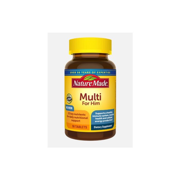 Nature Made Multivitamin For Him 90 Tablets Nutritional Support - supplemynts.com