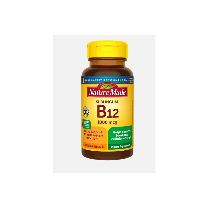 Nature Made Vitamin B12 Sublingual 1000 Mcg 50 Lozenges - supplemynts.com