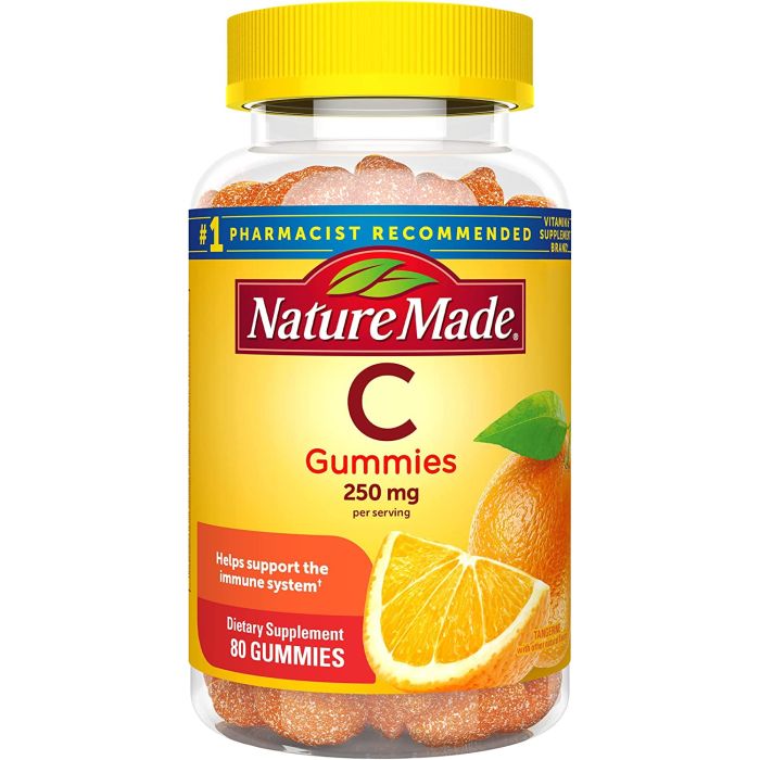 Nature Made Vitamin C 250mg Gummies Immune System Support - supplemynts.com