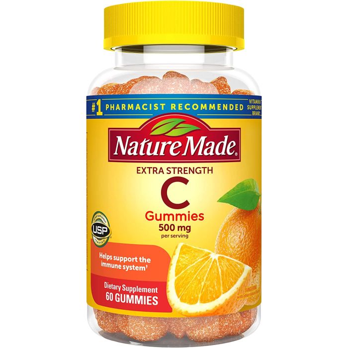 Nature Made Vitamin C Extra Strength 500mg 60 Gummies - supplemynts.com