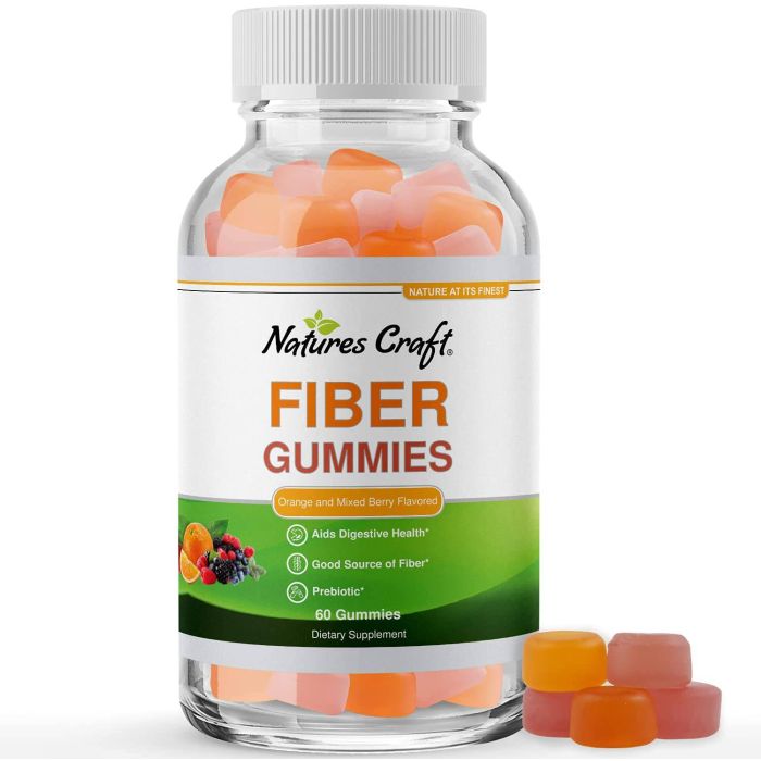 Nature's Craft Immune Support Fiber 60 Gummies Orange Berry Flavored - supplemynts.com