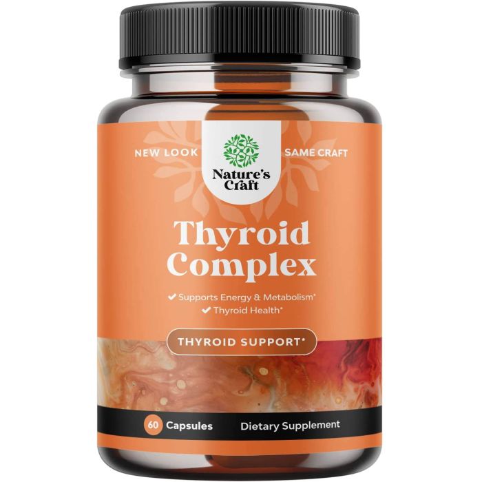 Nature's Craft Thyroid Metabolism Support Complex 60 Caps - supplemynts.com