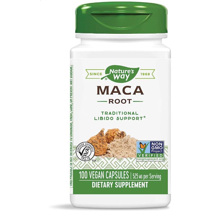 Nature's Way Maca Root Libido Support Supplement 100 Vegan Caps - supplemynts.com