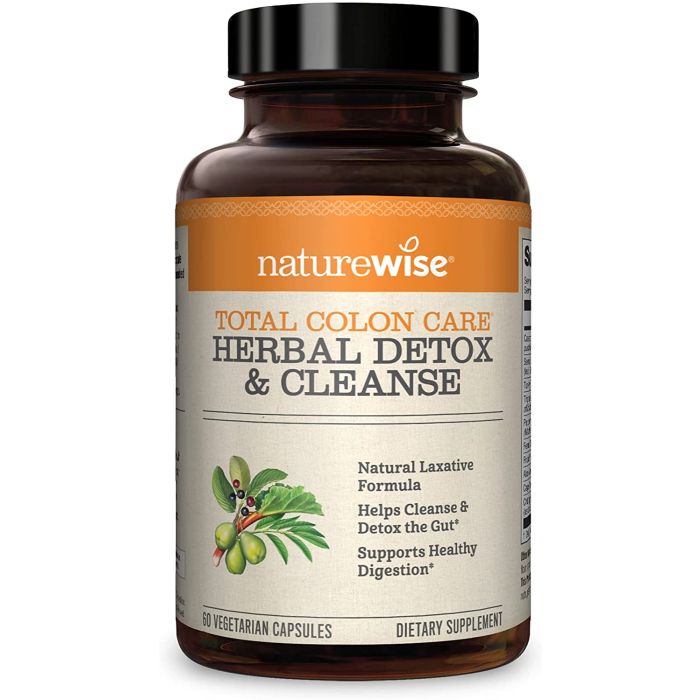 NatureWise Herbal Detox Cleanse Total Colon Care Supplement 60 Caps - supplemynts.com
