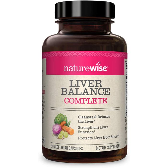 NatureWise Liver Balance Complete Cleanse Detox Supplement 120 Caps - supplemynts.com