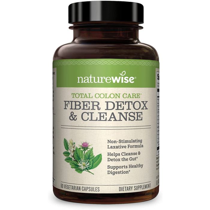 NatureWise Total Colon Care Fiber Cleanse Detox Supplement 60 Caps - supplemynts.com