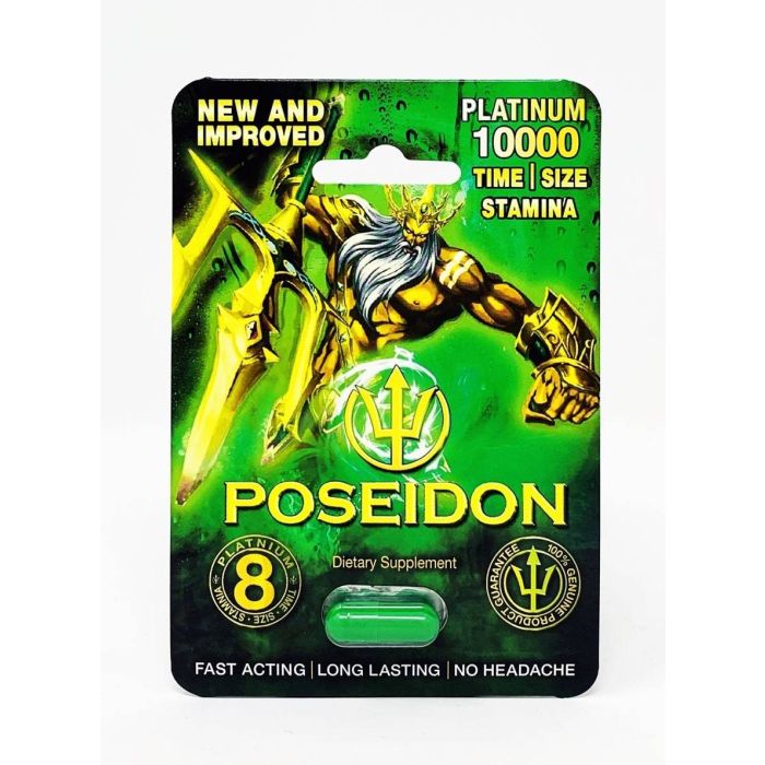 New Improved Poseidon Platinum Green 10000 Sexual Supplement Pill - supplemynts.com