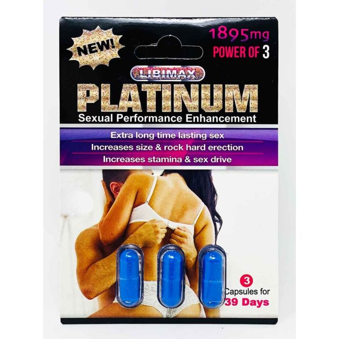 New Platinum 1895mg 39 Days Male Enhancement 3 Pills Pack - supplemynts.com
