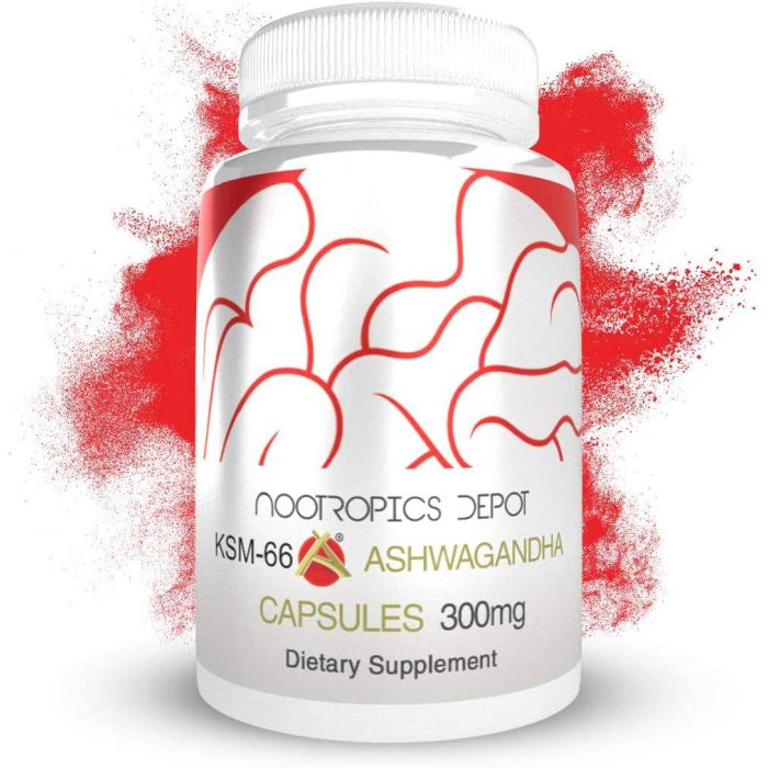 Nootropics Depot Ksm-66 Energy Increase Ashwagandha Extract Capsules - supplemynts.com