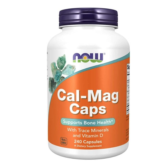 NOW Cal-Mag 240 Caps Bone Health Support Supplement - supplemynts.com