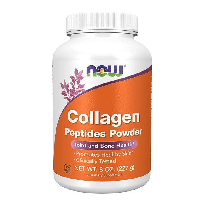 NOW Collagen Peptides Powder 8 Oz Joint Bone Health Support - supplemynts.com