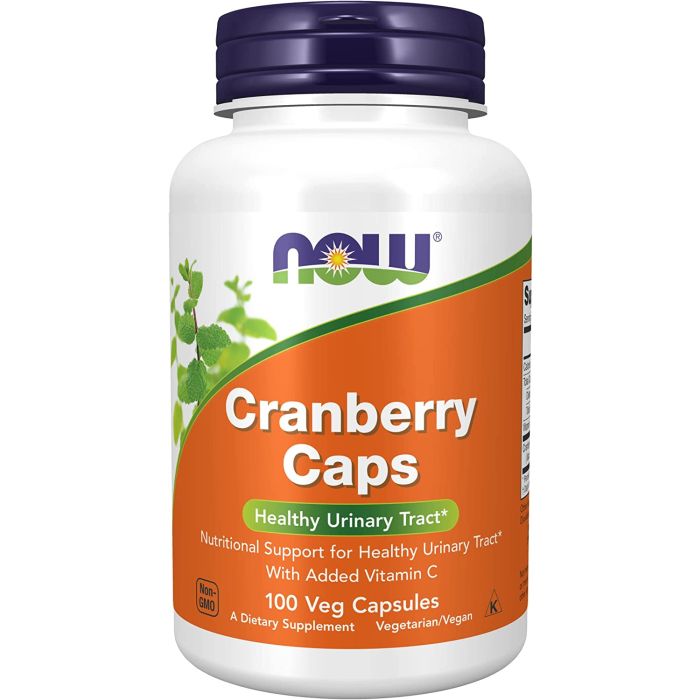 NOW Cranberry 100 Veggie Caps Healthy Urinary Tract Vitamin C - supplemynts.com