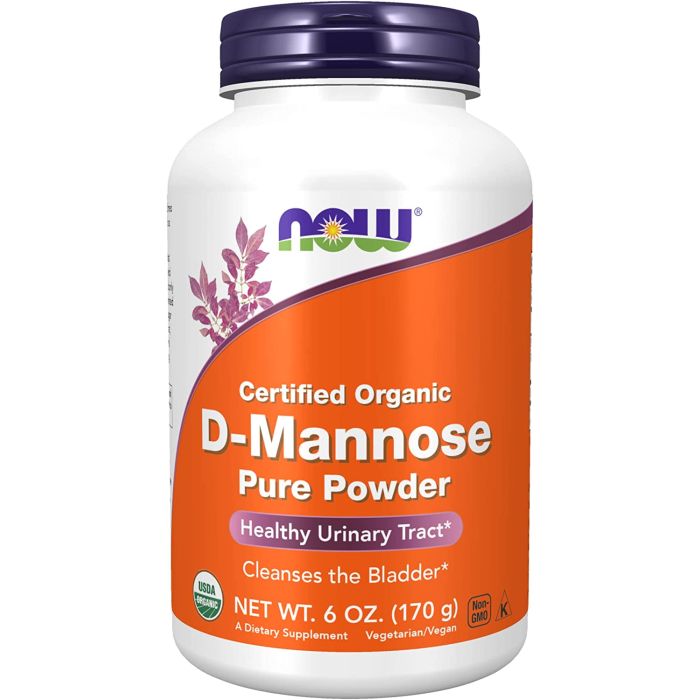 NOW D-Mannose Pure Powder Healthy Urinary Tract 6 Oz. Non GMO - supplemynts.com