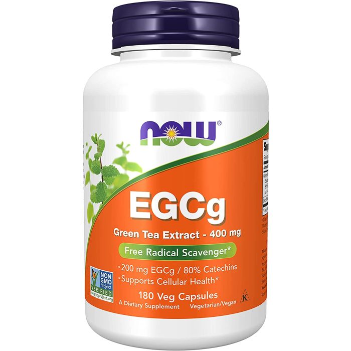 NOW EGCg Green Tea Extract 400mg Free Radical Scavenger 180 Veg Caps - supplemynts.com