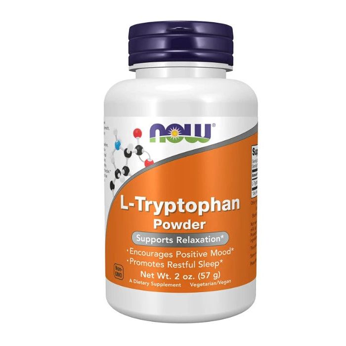 NOW L-Tryptophan Powder 2 Oz Supports Relaxation - supplemynts.com
