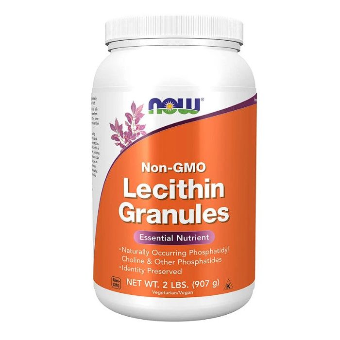 NOW Lecithin Granules Non GMO 2 Lbs Essential Nutrient - supplemynts.com