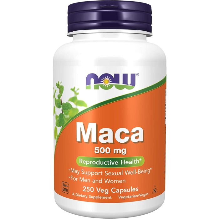 NOW Maca Reproductive Health 500mg Veggie Caps Non GMO - supplemynts.com