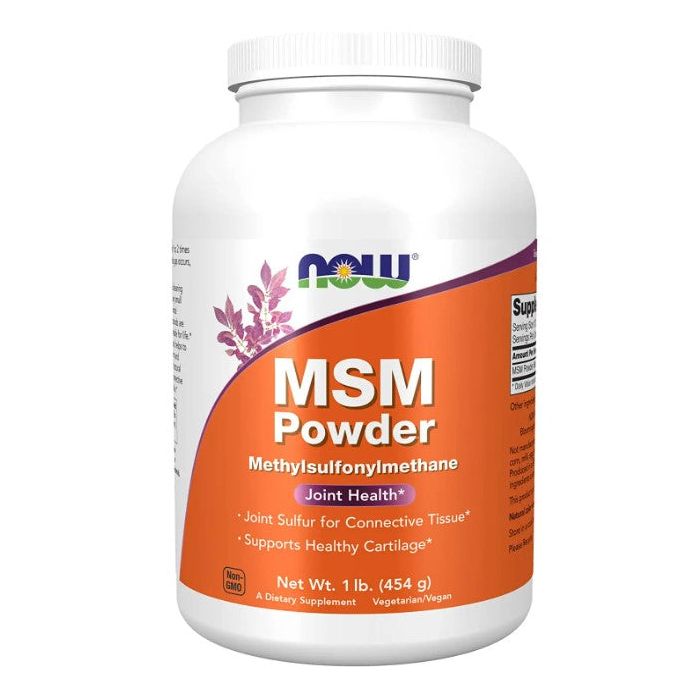 NOW MSM (Methylsulfonylmethane) Powder 1Lb Joint Support Supplement - supplemynts.com