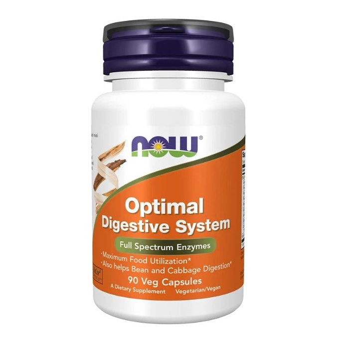 NOW Optimal Digestive System Full Spectrum Enzymes 90 Veggie Caps - supplemynts.com