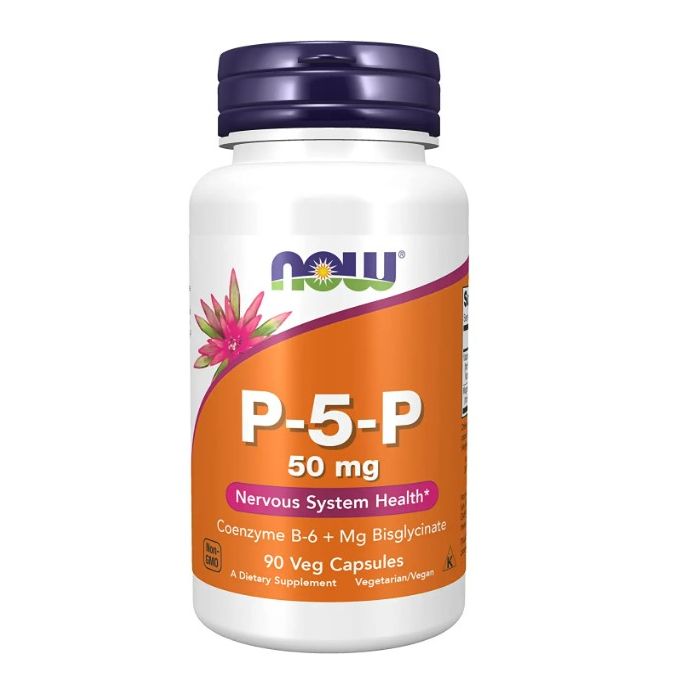 NOW P 5 P 50mg Nervous System Support 90 Veggie Caps - supplemynts.com