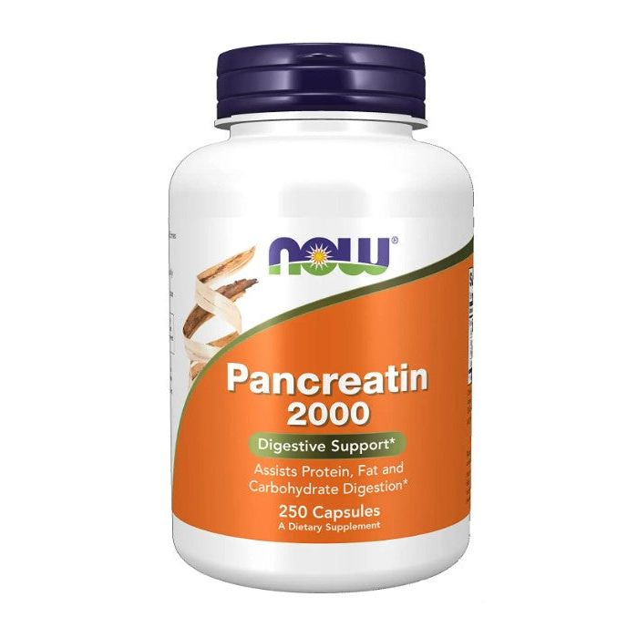 NOW Pancreatin 2000 Digestive Support Supplement - supplemynts.com