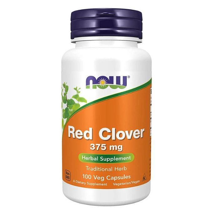 NOW Red Clover Herbal Supplement 375mg 100 Veggie Caps - supplemynts.com