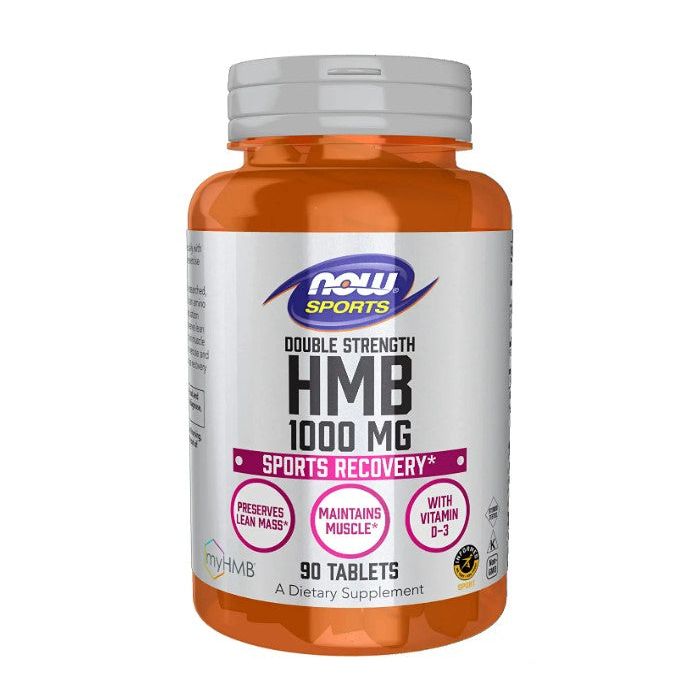 NOW Sports Double Strength HMB 1000 Mg 90 Tablets Sports Recovery - supplemynts.com