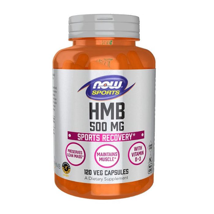 NOW Sports HMB 500 Mg 120 Veggie Caps Sports Recovery - supplemynts.com