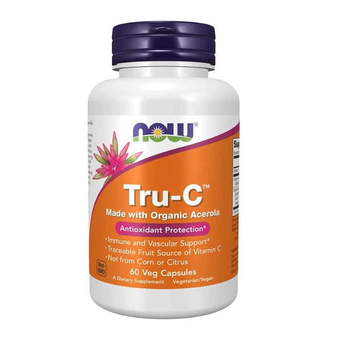 NOW Tru-C Antioxidant Protection 60 Veggie Caps Organic Acerola - supplemynts.com