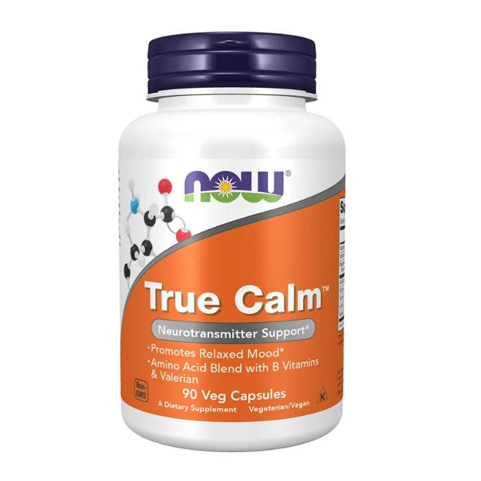 NOW True Calm Neurotransmitter Support 90 Veggie Caps - supplemynts.com