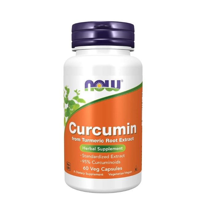 NOW Turmeric Curcumin Herbal Supplement Veggie Capsules - supplemynts.com