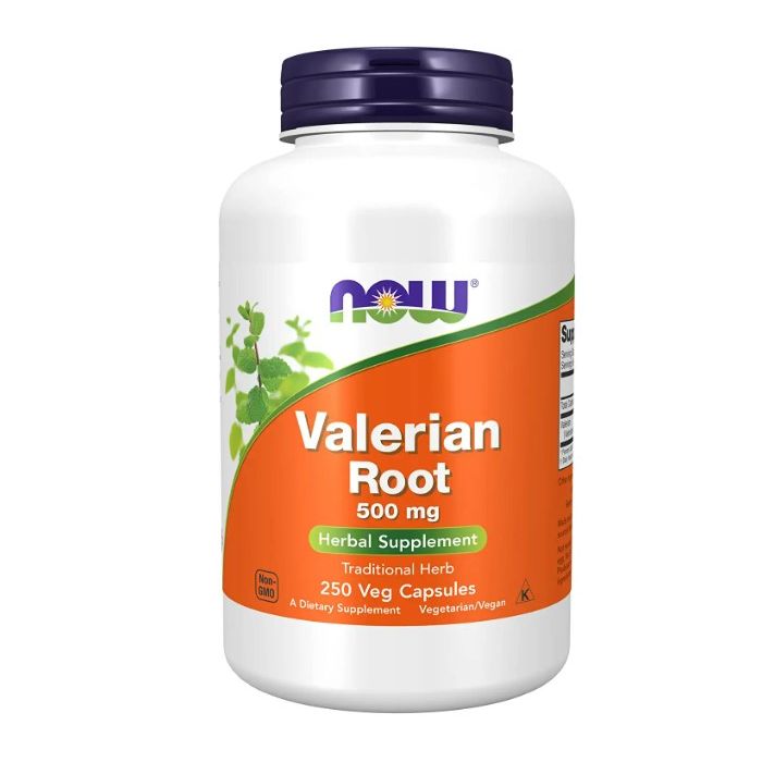 NOW Valerian Root 500 mg Herbal Supplement 250 Veggie Caps - supplemynts.com