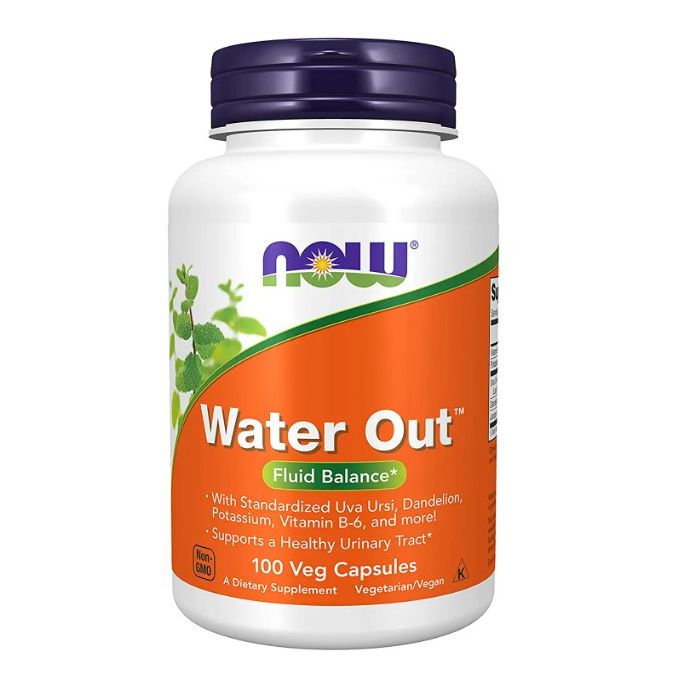 NOW Water Out Fluid Balance Urinary Tract Support 100 Veggie Caps - supplemynts.com
