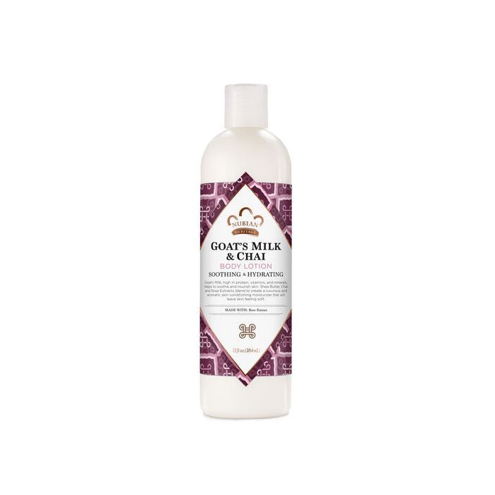 Nubian Heritage Goat's Milk Chai Body Lotion 13 Oz Soothing - supplemynts.com