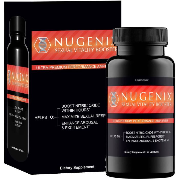 Nugenix Sexual Vitality Booster For Men 63 Caps Nitric Oxide Booster - supplemynts.com