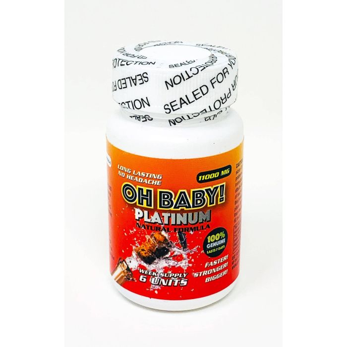 Oh Baby 11000 Platinum Male Enhancement Red 6 Count Bottle Pill - supplemynts.com